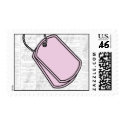 Pink Dog Tags: Help Wanted postage by studio524 Pink Dog Tags: Help Wanted postage