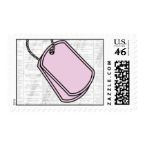 Pink Dog Tags: Help Wanted postage