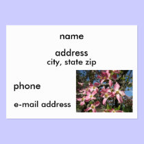 Pink Dogwood business cards