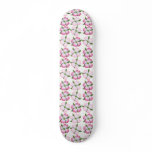 Pink Dogwood Flowers Skateboard