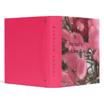 Pink Dogwood Wedding Album binders