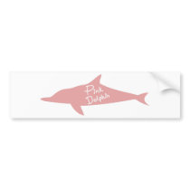 Pink Dolphin Bumper Stickers