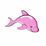 Pink Dolphin Photo Sculpture