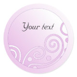 Pink doodle curls sticker