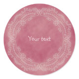 Pink doodle design sticker