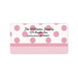 Pink Dots Address Label