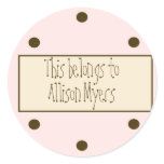 Pink Dots Gift Sticker (Customizable)