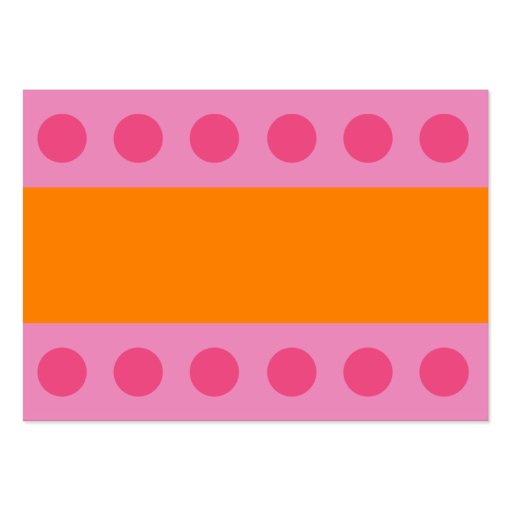 Pink Dots Gift Tag Business Card Template (front side)