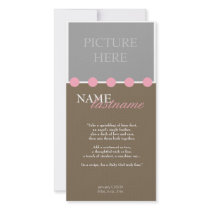 Pink Dots - Girl Picture Card