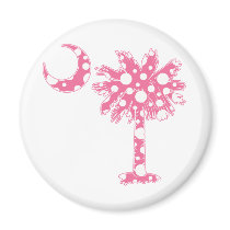 Pink Dots Palmetto magnets