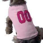 PINK DOUBLE ZERO WITH HEARTS DOG TEE