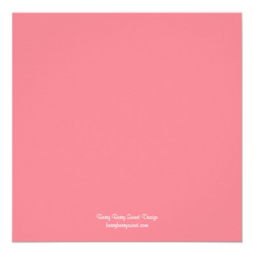 Pink Dove Baptism/Christening Invitation