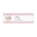 Pink Dove Return Address Label label