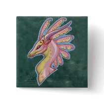 Pink dragon bust button by thedancingemu Pink dragon bust button