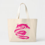 PINK DRAGON TOTE BAG