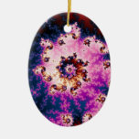 Pink Dream Christmas Fractal Christmas Ornament