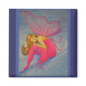 Pink dress fairy magnet