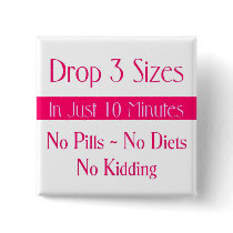 Pink Drop 3 Square buttons by celebratebeautiful Pink Drop 3 Square buttons