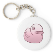 Pink Duck Keychain