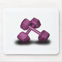 Pink Dumbbells Merchandise Mousepads