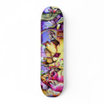 Pink Dune Worm Skateboard