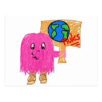 Pink Earth Rules Post Card
