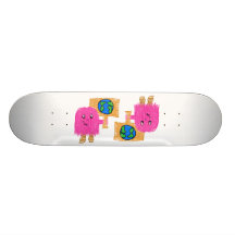 Pink Earth Skate Board Deck