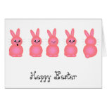 Pink Easter Bunnies Card