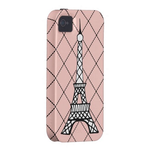 Pink Eiffel Tower iPhone 4 Case-Mate