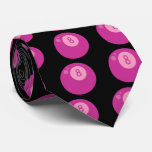 Pink Eightball Neck Ties