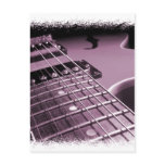Pink Electric Guitar Close-up Postcards