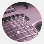 Pink Electric Guitar Close-up Sticker