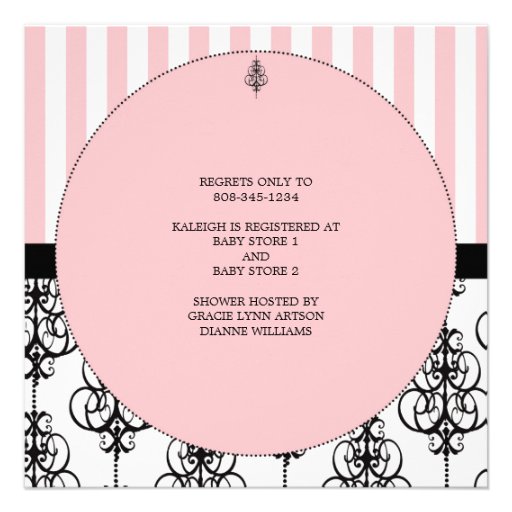 Pink Elegance Baby Shower Invitation