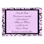 Pink Elegance Small Save The Date Wedding Cards Business Card