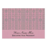 Pink Elegant Pattern Business Cards