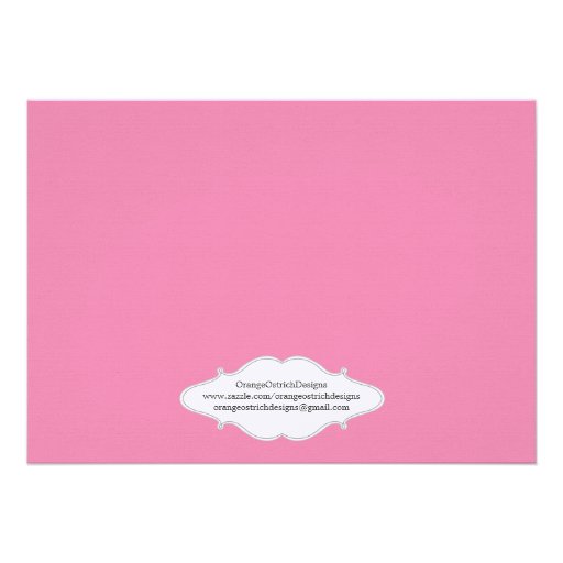 Pink Elephant Birthday Invitation