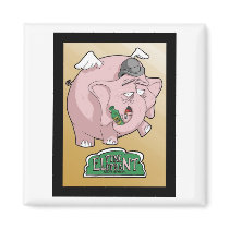 pink elephant brand rotgut magnets