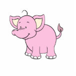 Pink Elephant Photo Sculpture
