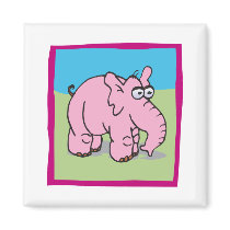 Pink Elephant magnets