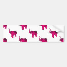 Pink Elephant(s) Bumper Sticker