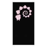 Pink elephant spiral. photo cards