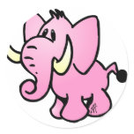 Pink Elephant Stickers