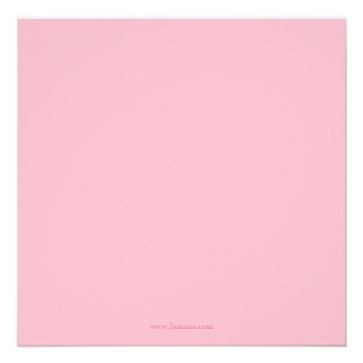Pink elephant stripes birthday party invitation