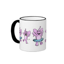 Pink Elephants Logo Mug