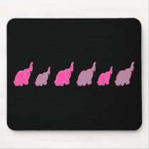 Pink Elephants Mouse Pads