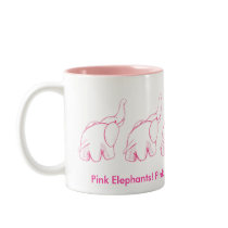 Pink Elephants Mugs