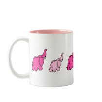 Pink Elephants mugs
