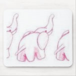 Pink Elephants On Parade Mouse Pads