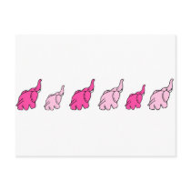 Pink Elephants postcards
