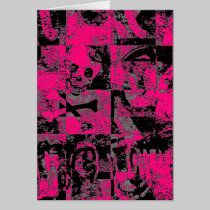 Pink Emo Abstract cards